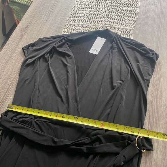 NWT LTS deep v belted jumpsuit - Picture 7 of 8